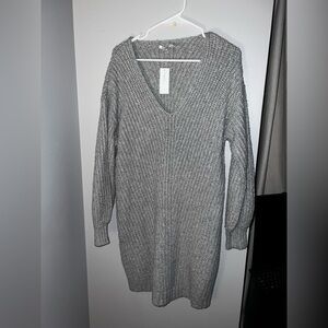 American Eagle Outfitters Gray Knit Dress